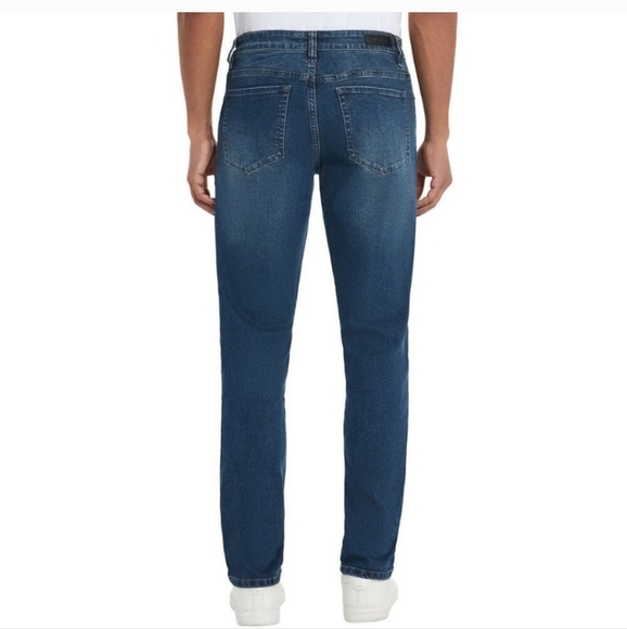 NWT Kenneth Cole Men’s Straight Fit Stretch Denim Jean 30X29 - Picture 2 of 7